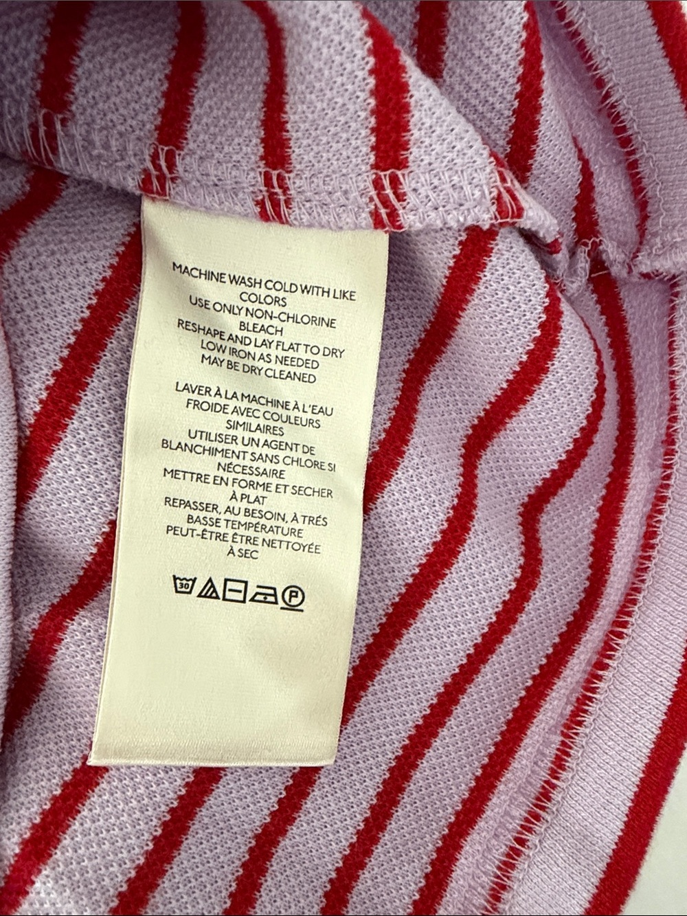 Maeve Lavender and Red Striped Long-Sleeve Top with Snap Details - Picture 8 of 9